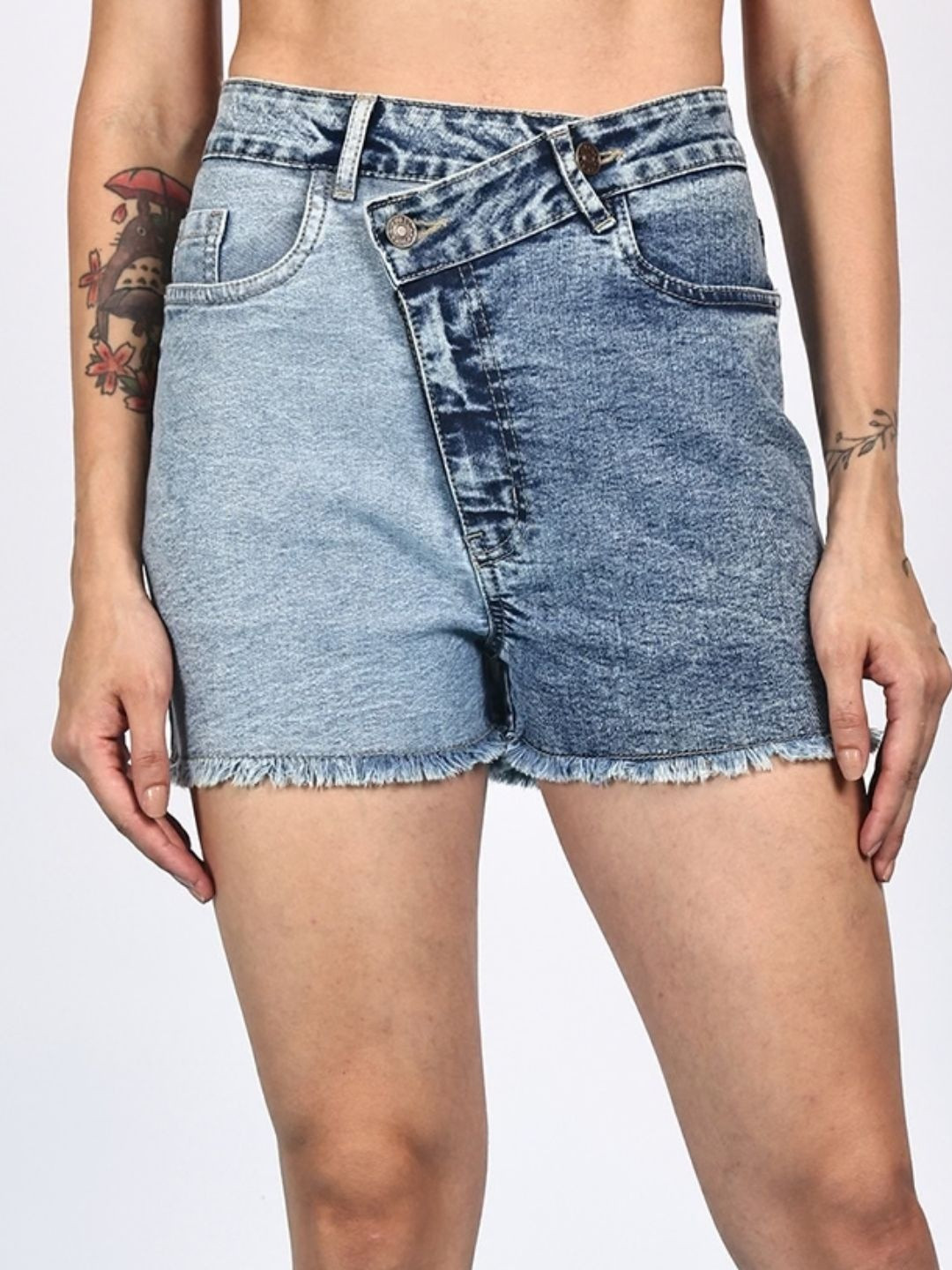 DOZER Women High-Rise Denim Shorts