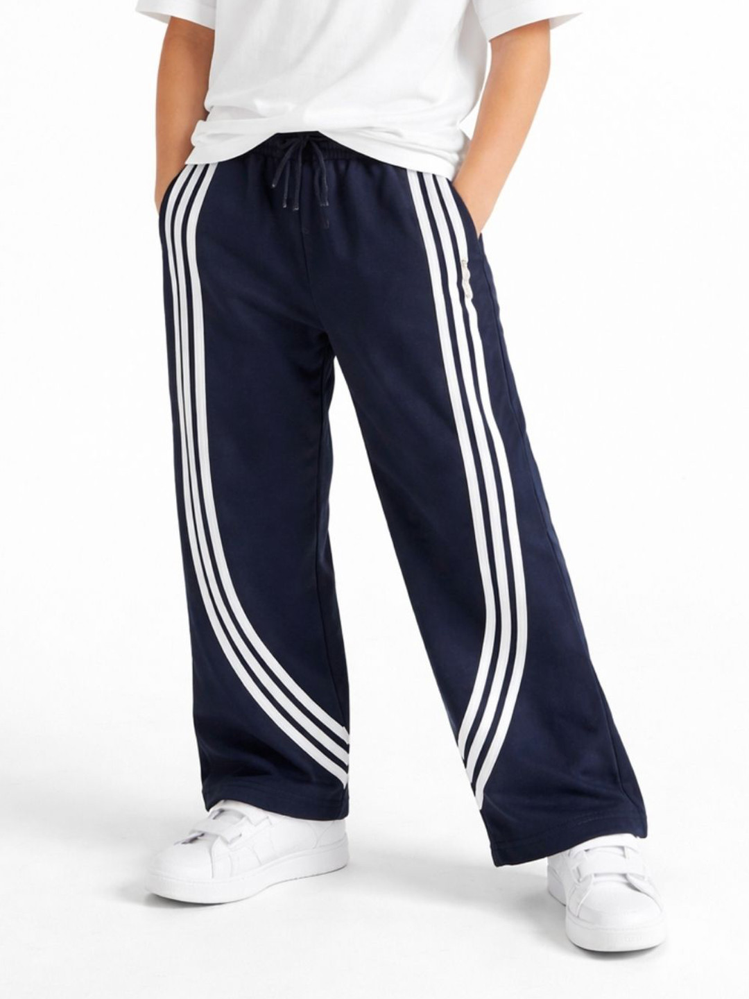 Gini and Jony Girls Printed Pure Cotton Mid-Rise Track Pants