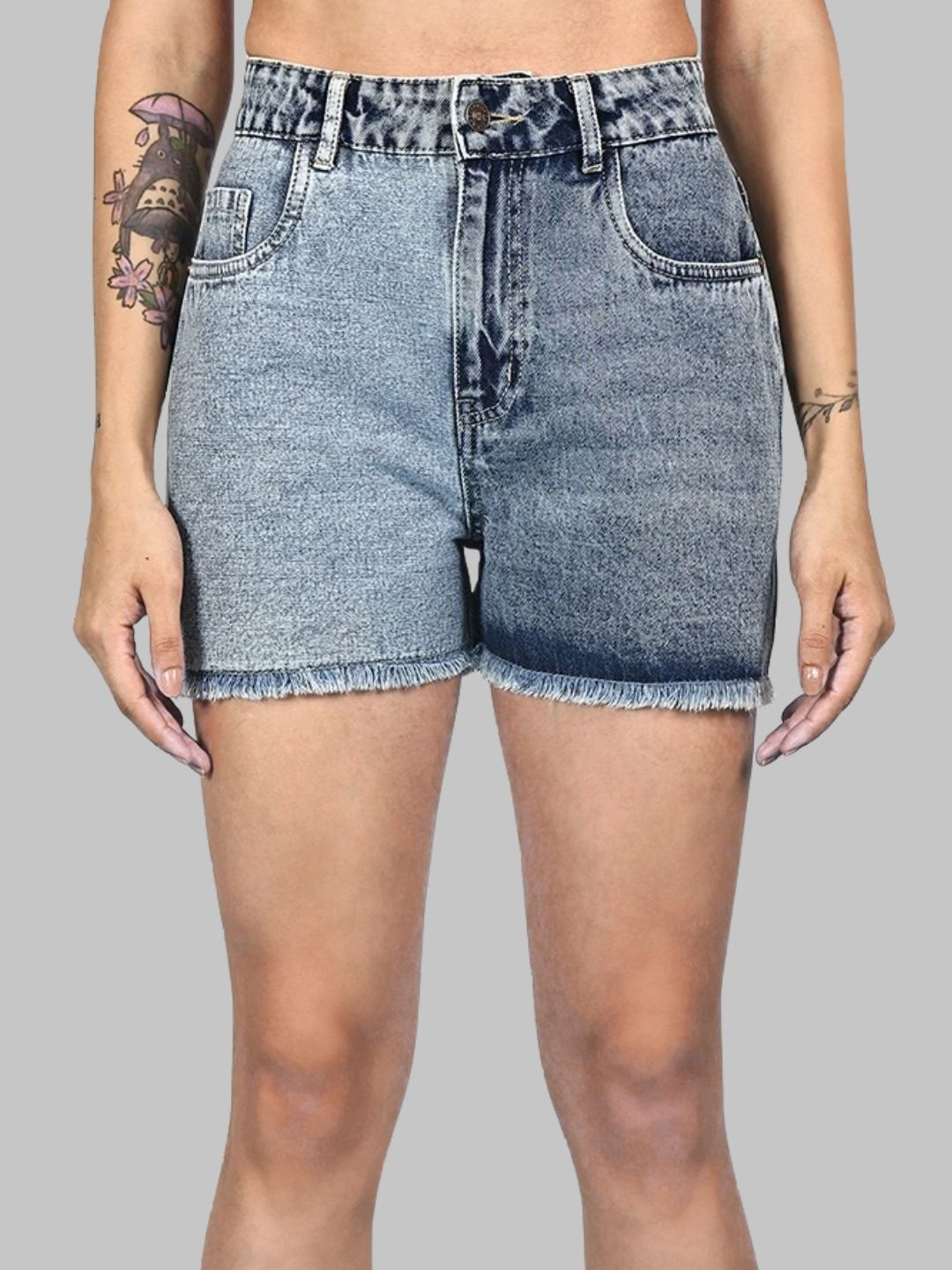 DOZER Women High-Rise Denim Shorts