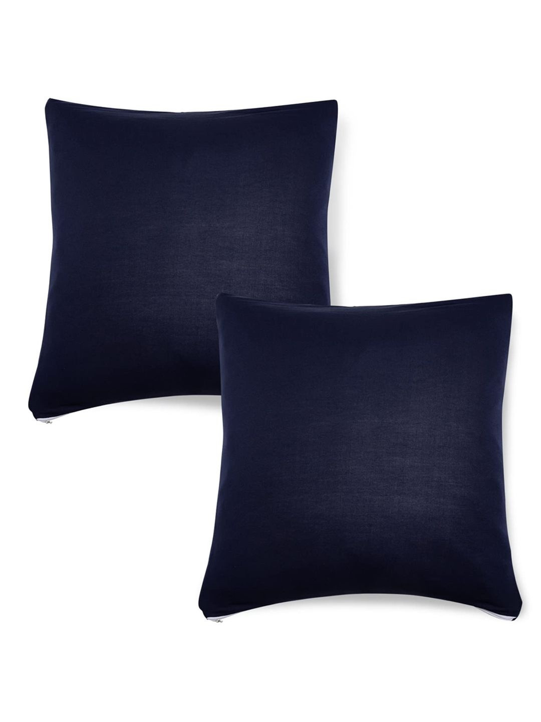 HOKIPO Space Blue Stretchable Cushion Cover 16x16, Pack of 2