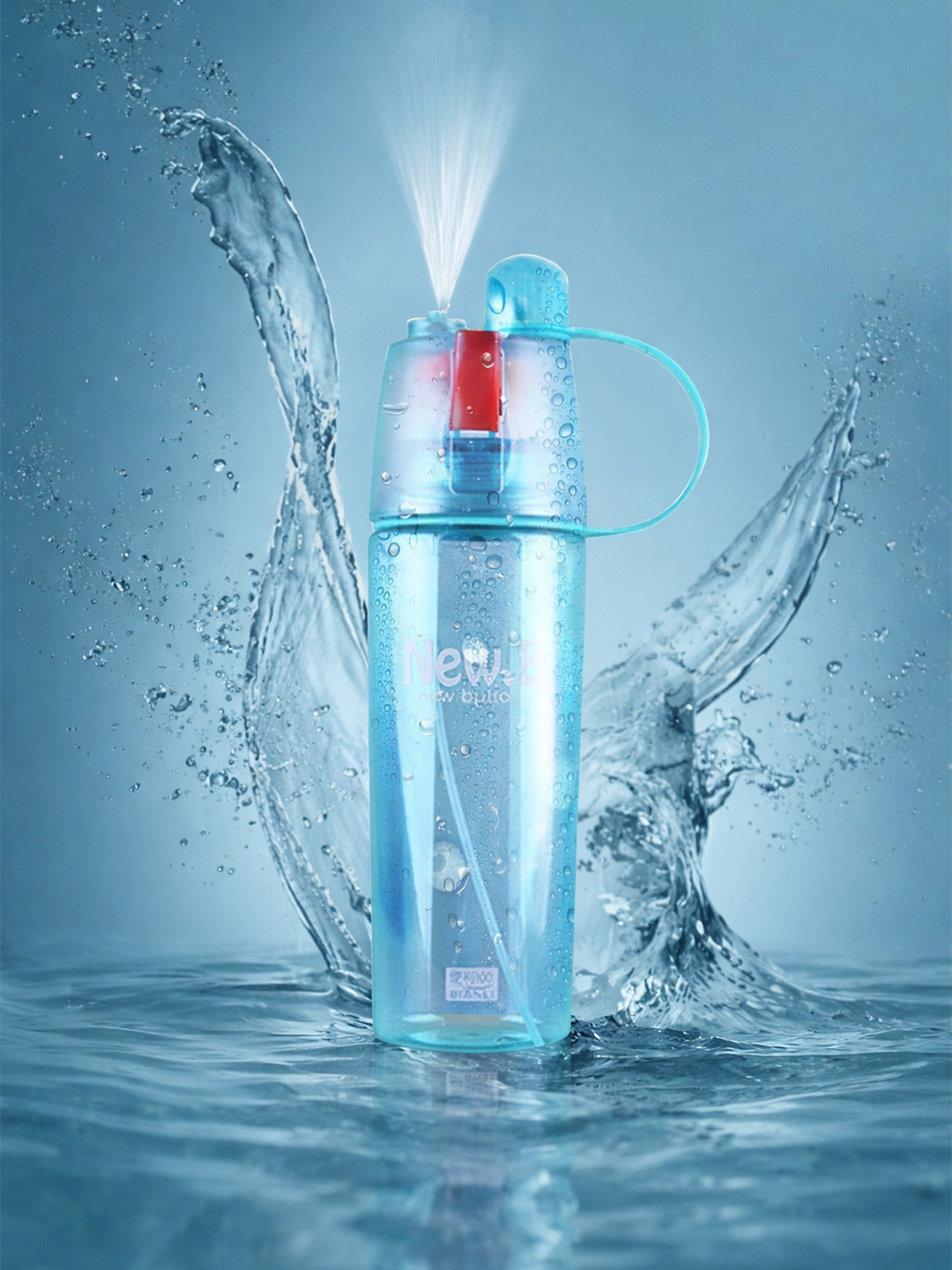 DeoDap Multicoloured Spray Portable Water Bottle
