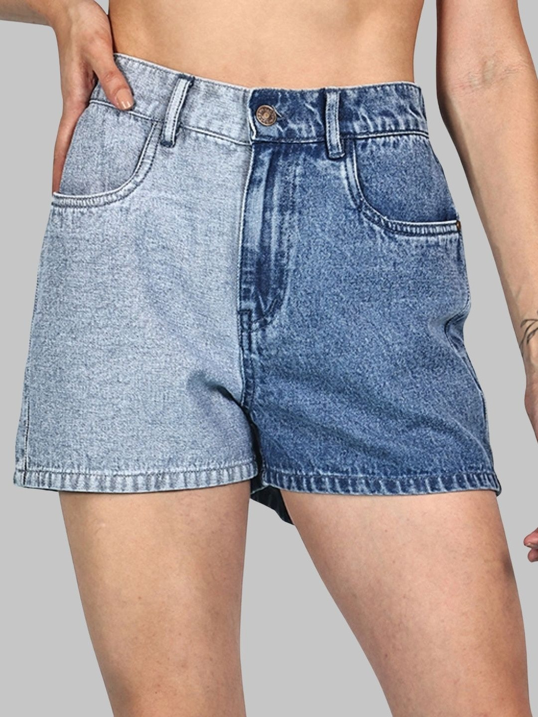 DOZER Women High-Rise Denim Shorts