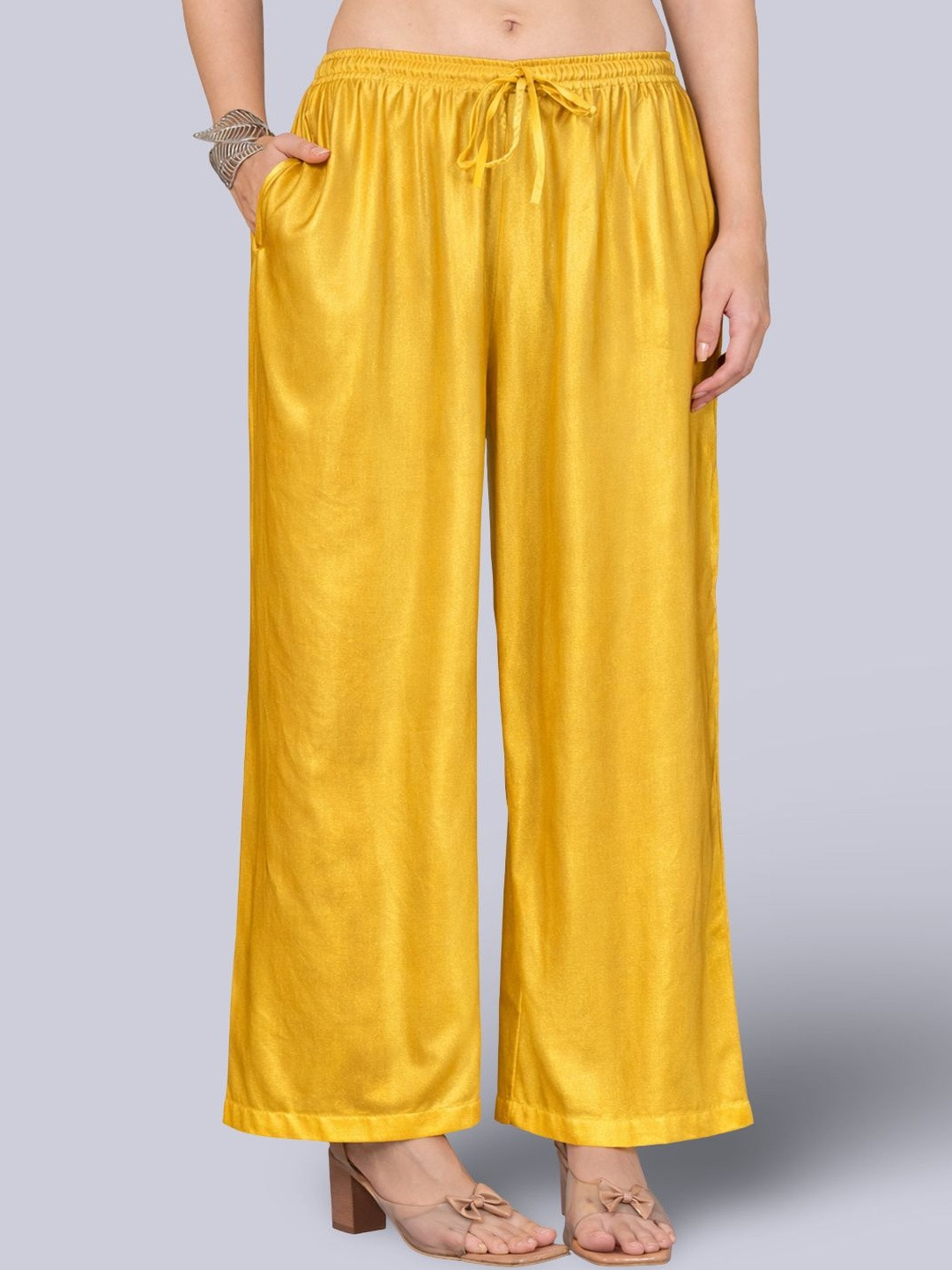 KALINI Women Flared Ethnic Palazzos