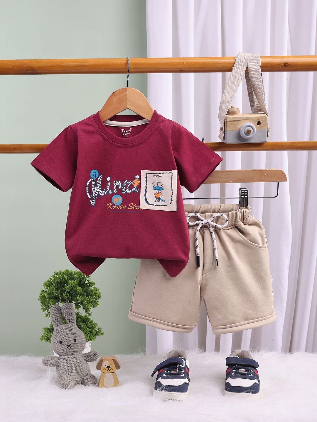 Toonyport Boys Printed T-shirt with Shorts