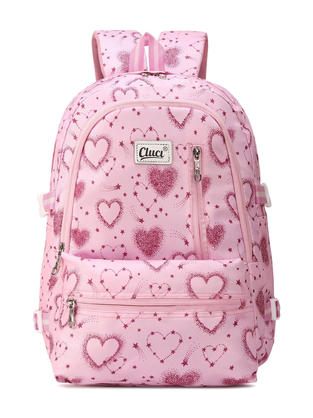 Cluci Girls Graphic Printed Backpack With Compression Straps