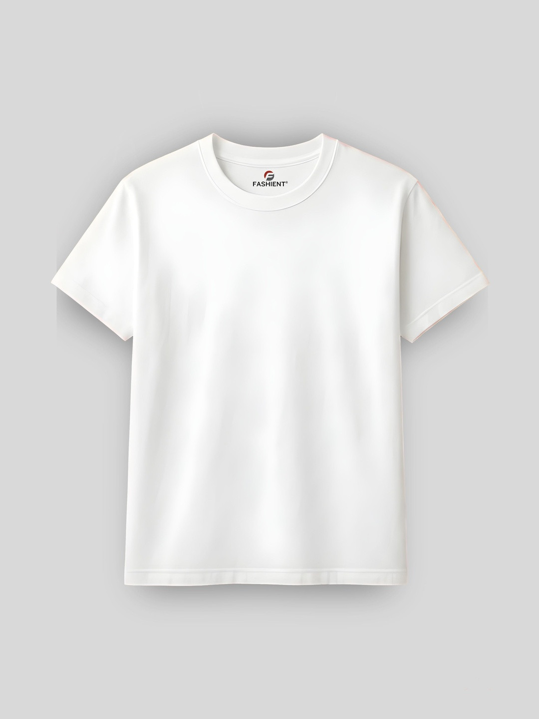 FASHIENT Kids Plain Round Neck Short Sleeve Cotton Tshirts