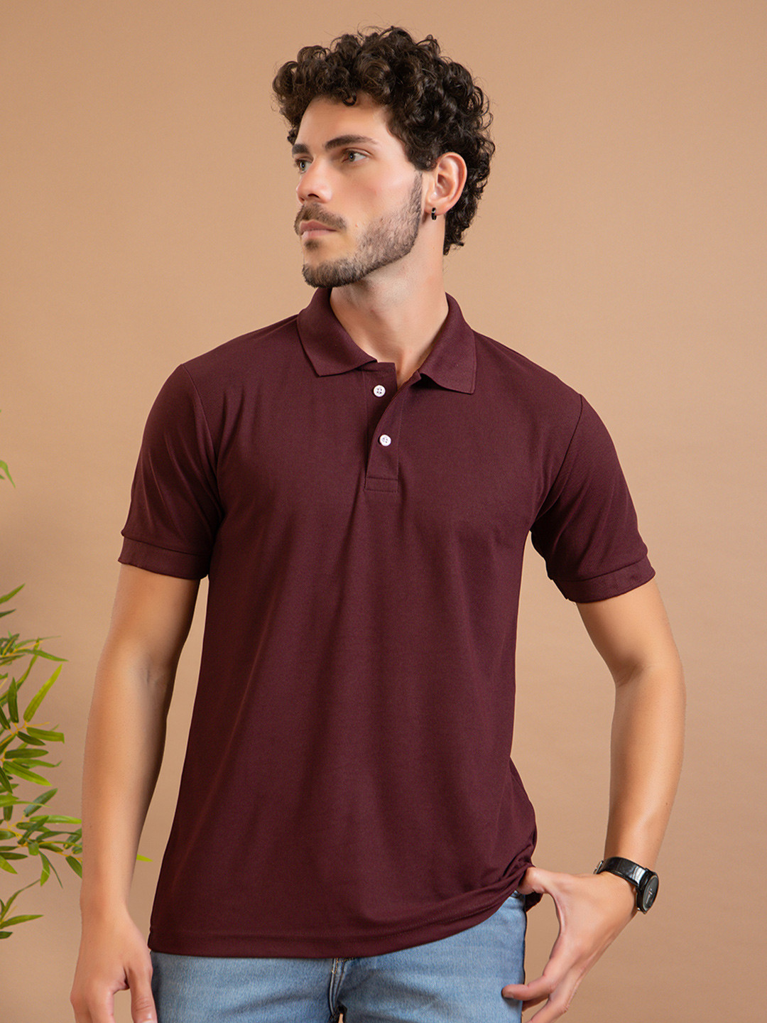 ZEFFIT Men Polo Collar T-shirt