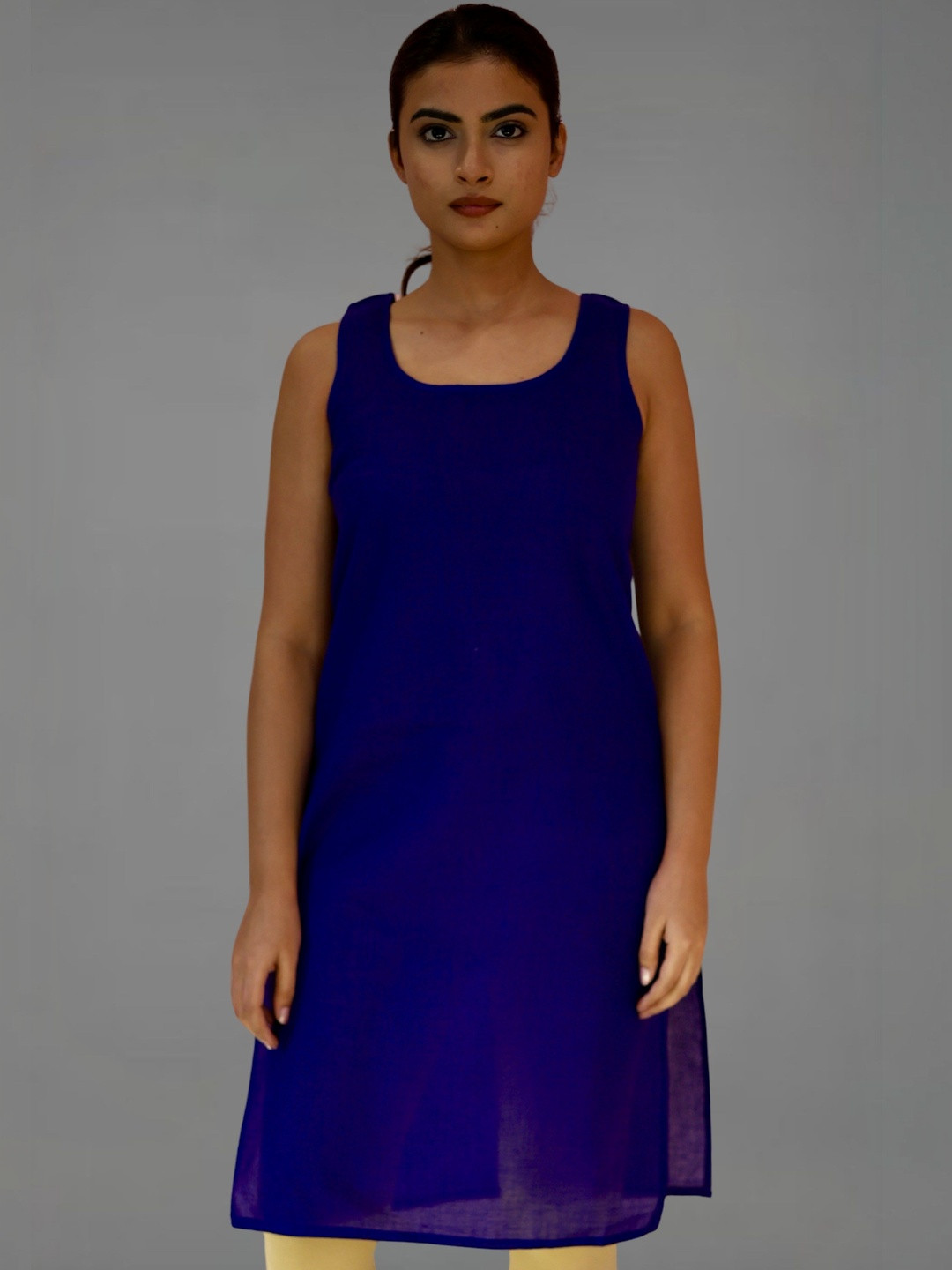 myplusfashion Round Neck Inner Long Slip