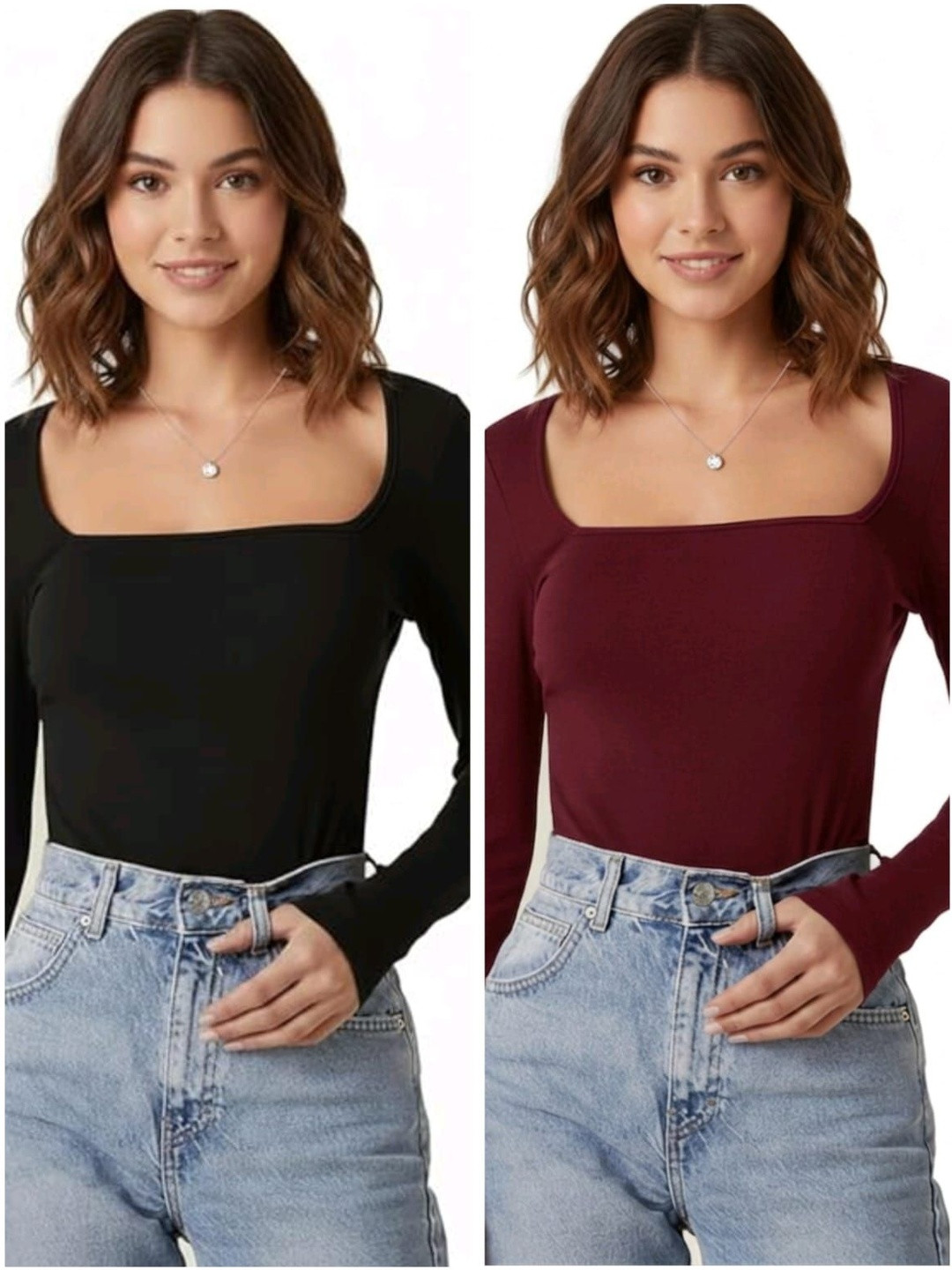 Thrifty Thread Cotton Blend Crop Top
