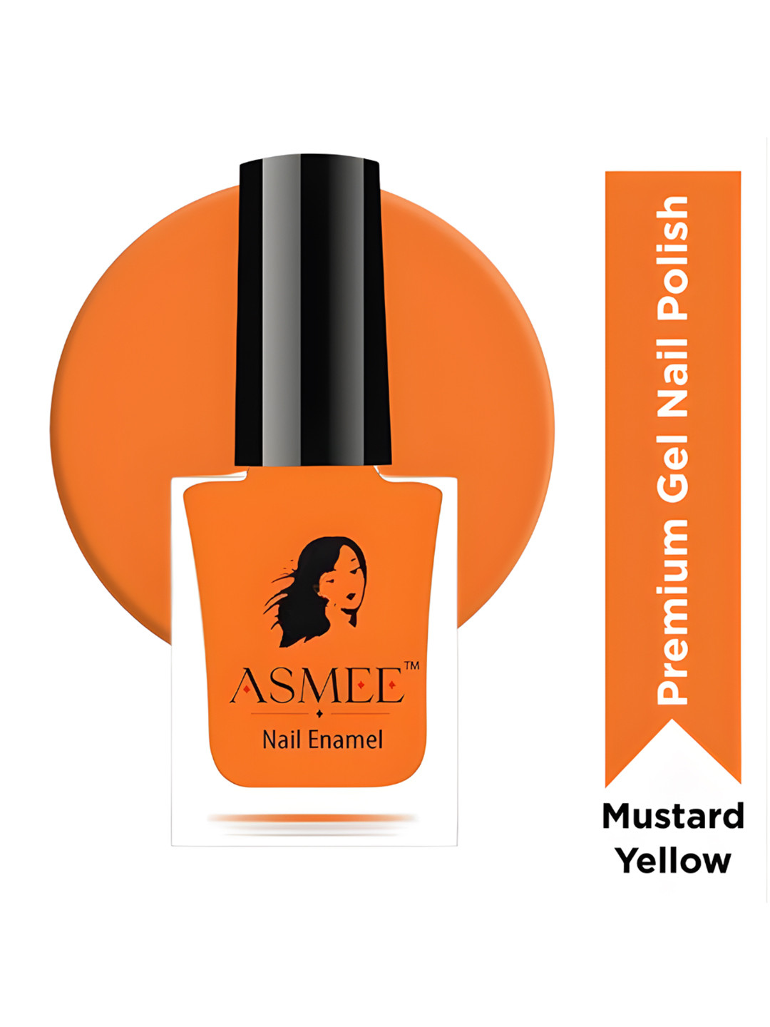 ASMEE Premium Gel Nail Enamel - 10 ml - Mustard Yellow