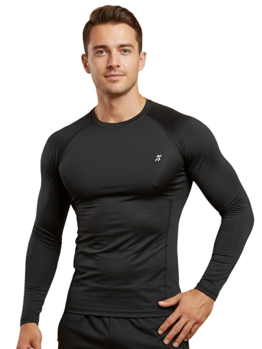 HOUSE OF FITNESS Men Brand Logo Dri-FIT Compression T-shirt