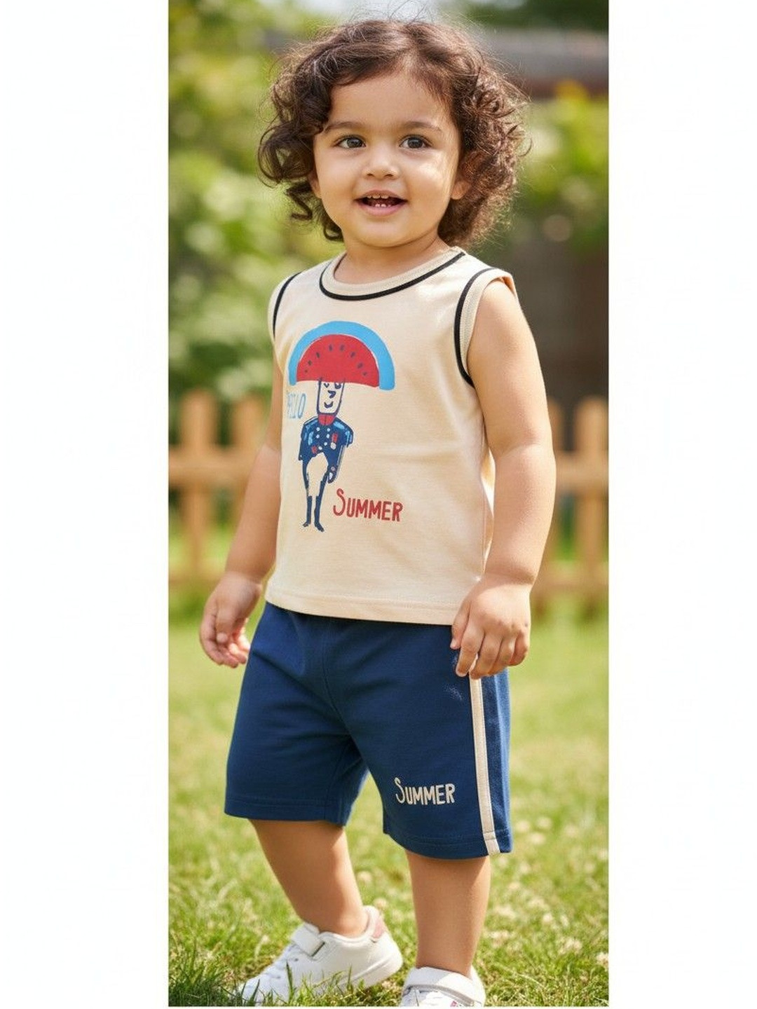 FABROYZ Boys Printed T-shirt with Shorts