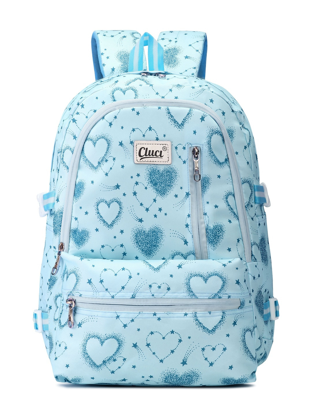 Cluci Girls Graphic Printed Backpack With Compression Straps