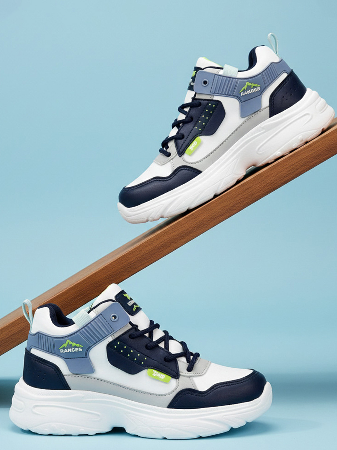 G&D Kids Colorblocked Running Non-Marking Sports Shoes