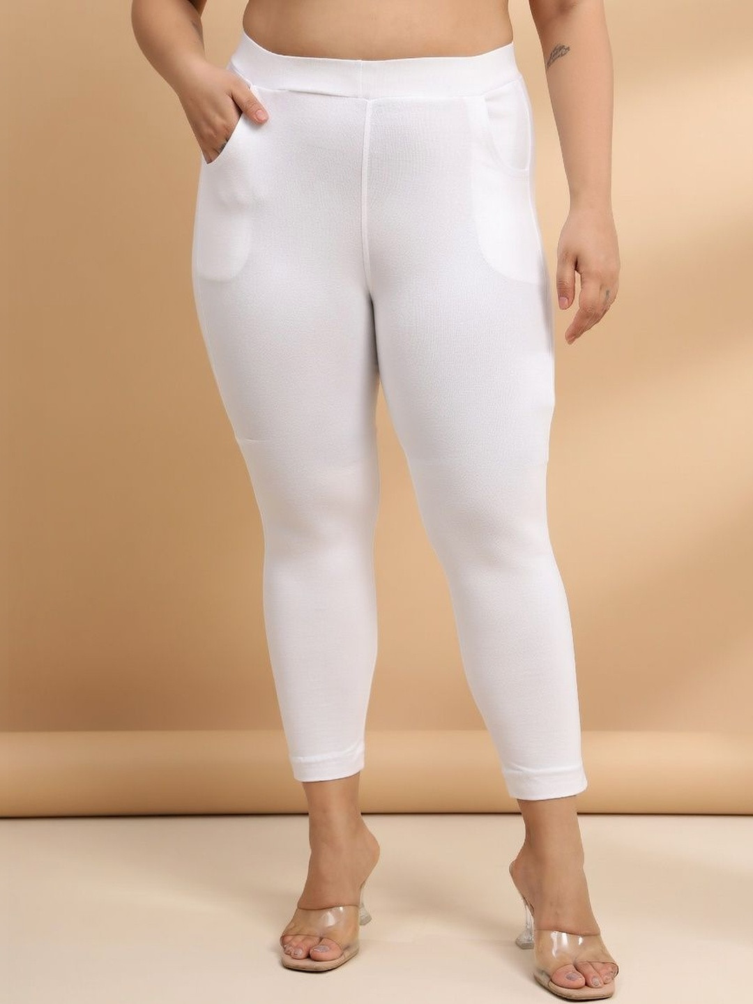 Fortuner Leggings Women Solid Cotton Leggings