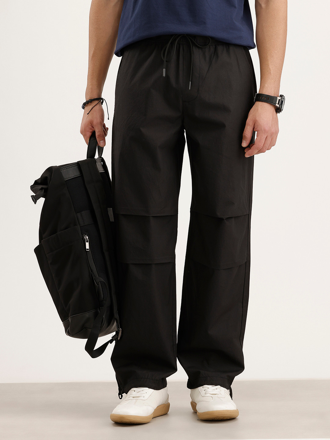 WROGN Men Loose Parachute Fit Trousers