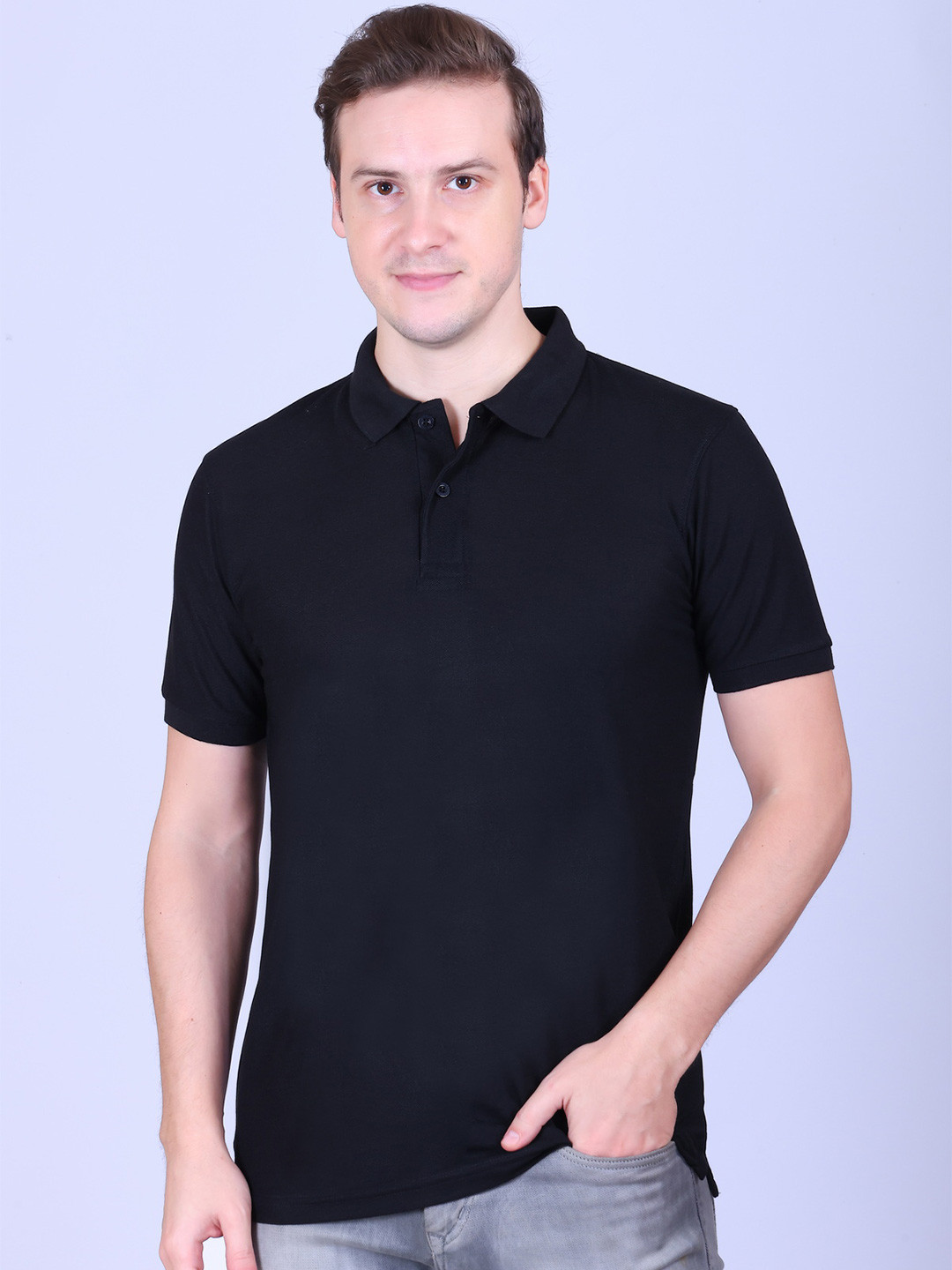 ARMENOR Men Polo Collar T-shirt