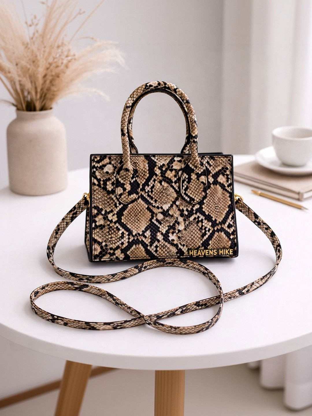 HEAVENSHIKE Animal Printed PU Handheld Bag