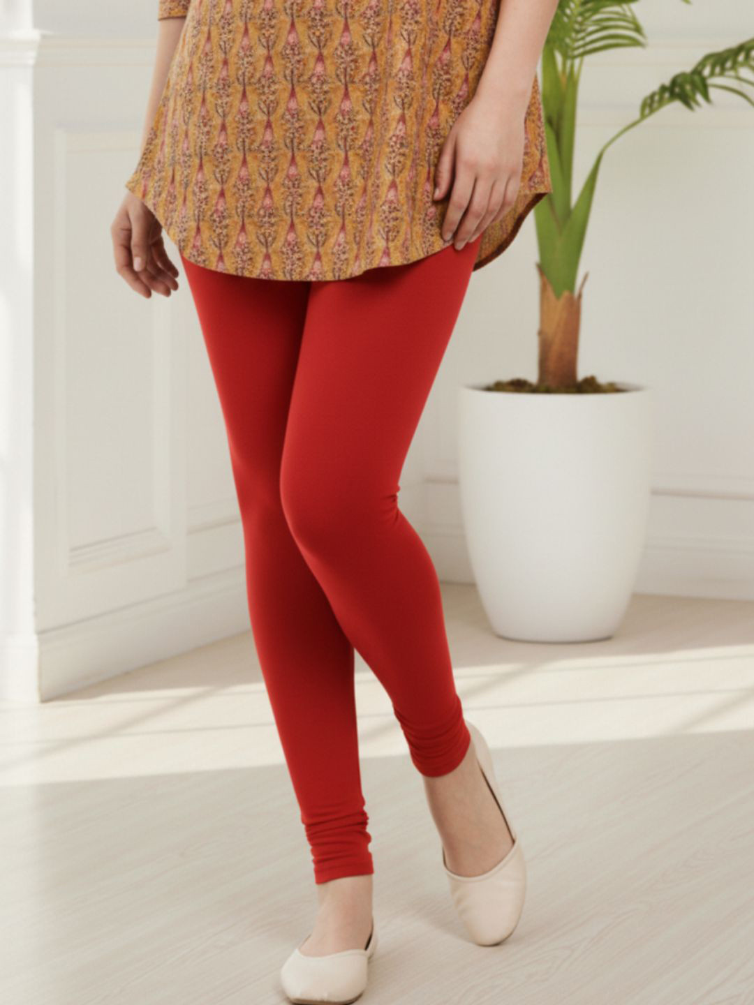 Cadila Women Cotton Solid Ankle Length Leggings