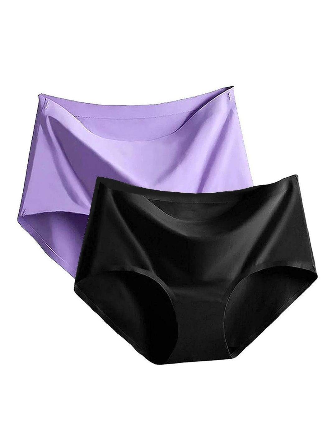 RS LOVE Women Pack of 2 Seamless Assorted Basic Briefs