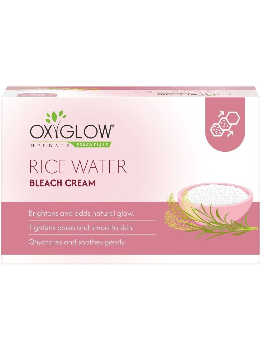 OxyGlow Herbals Rice Water Bleach Cream - 300 g