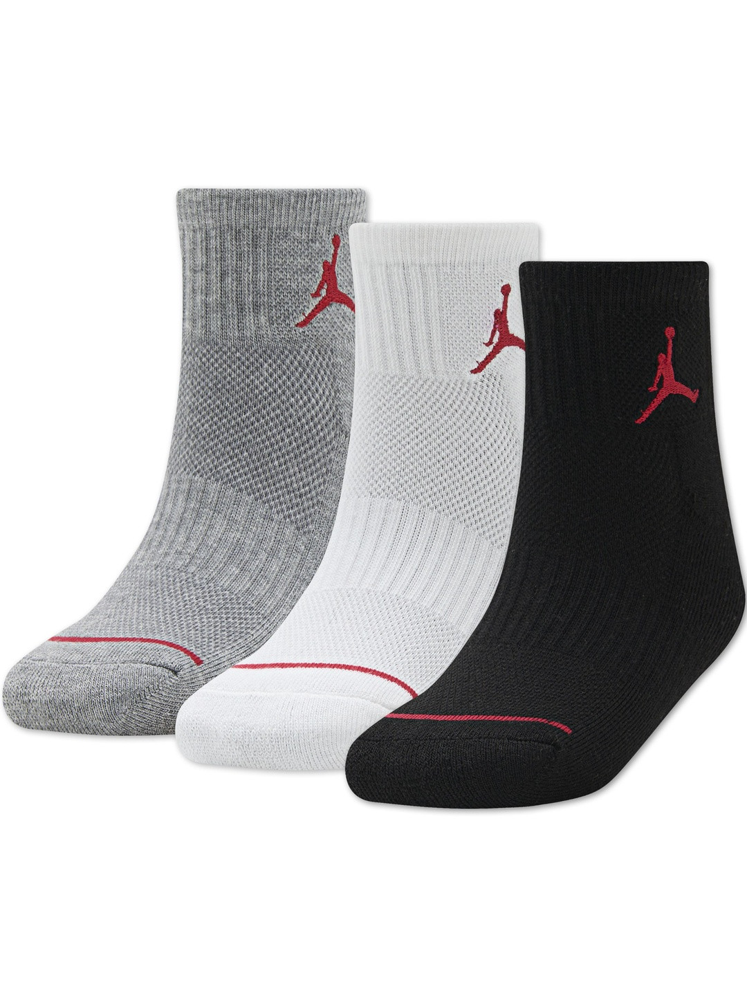 Jordan Unisex Kids Pack of 3 Assorted Socks