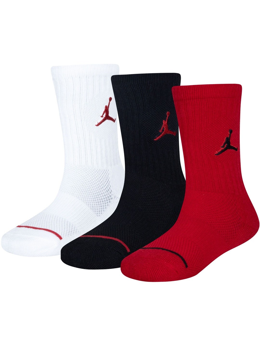 Jordan Unisex Kids Pack of 3 Assorted Socks