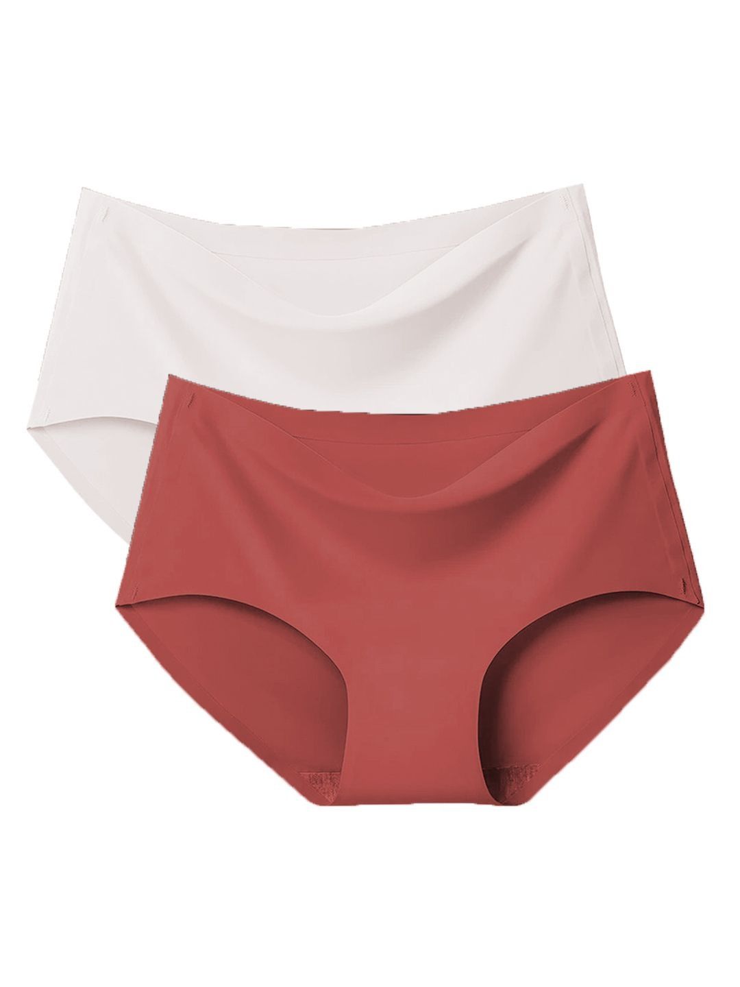 RS LOVE Women Pack of 2 Seamless Assorted Basic Briefs
