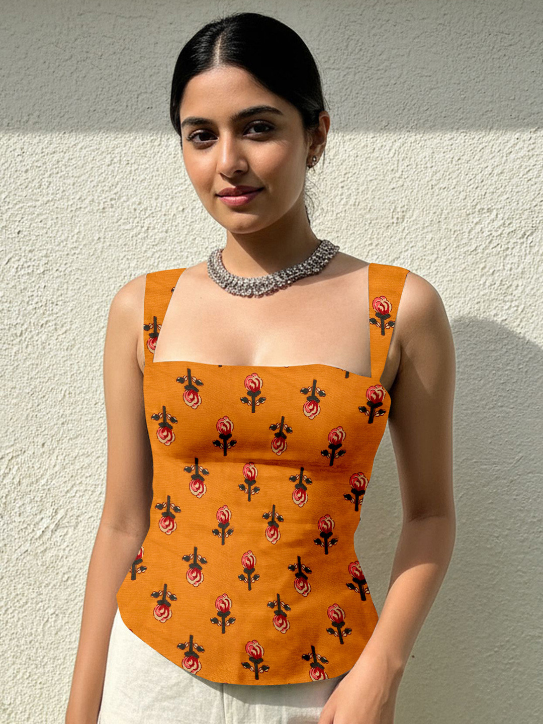 MULVARI Floral Print Top