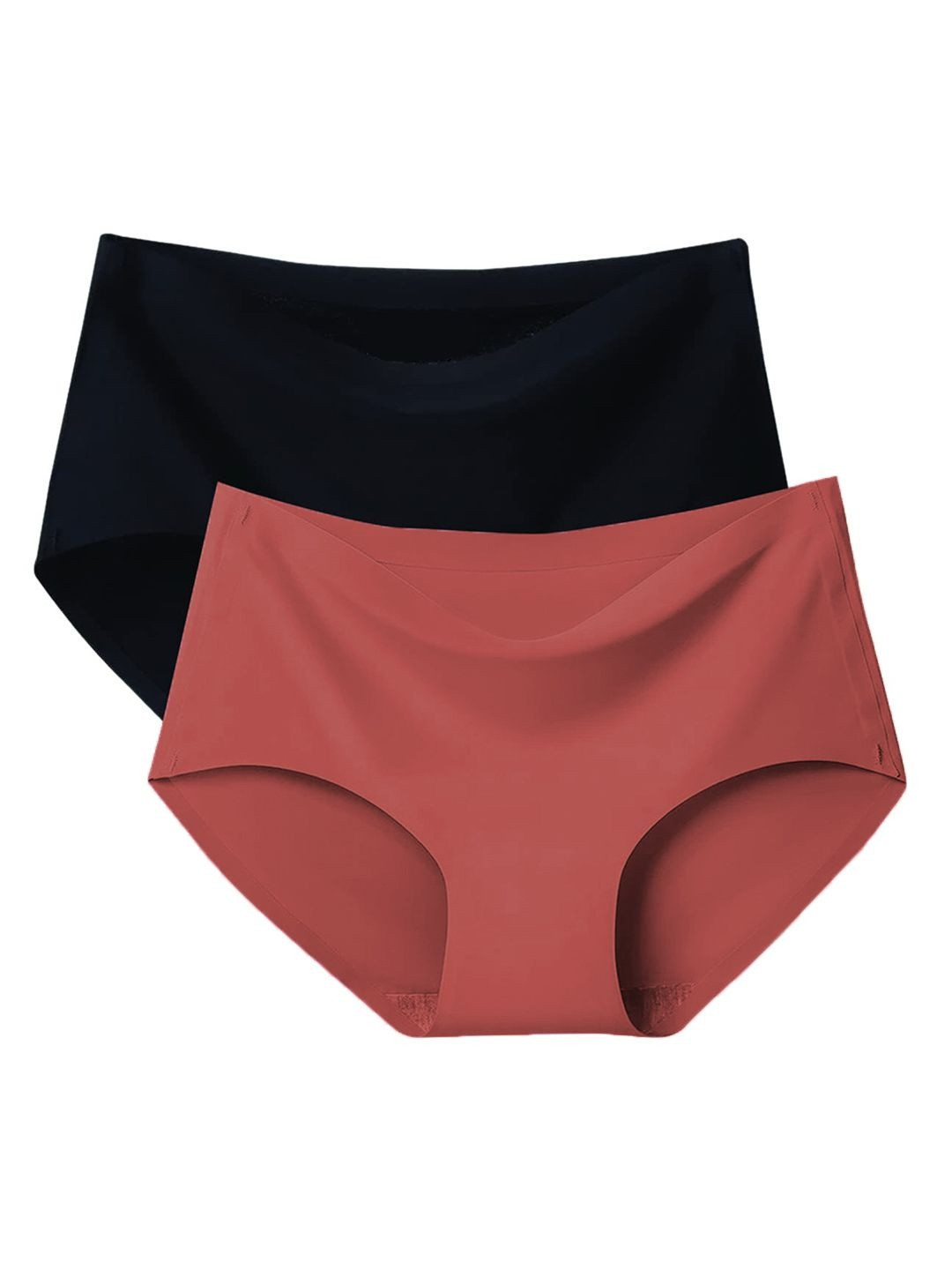RS LOVE Women Pack of 2 Seamless Assorted Basic Briefs