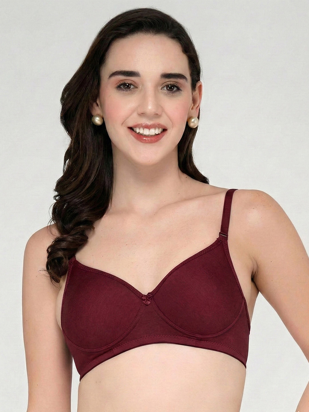 GROVERSONS Paris Beauty Solid Full Coverage Moulded Multiway Strap Cotton Blend Bra