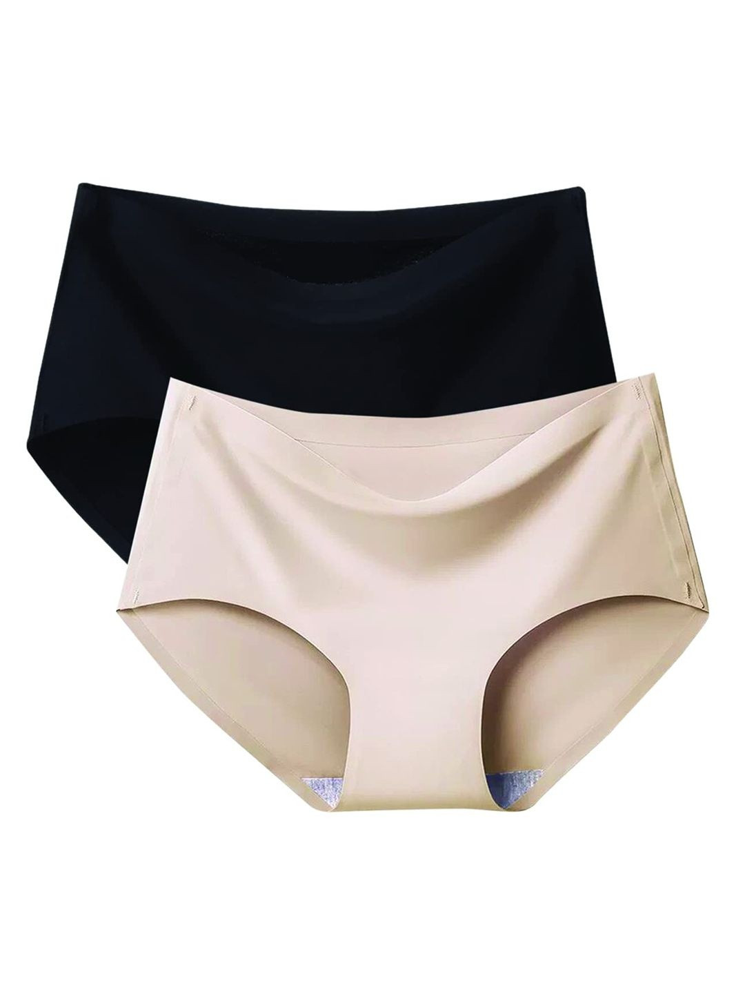 RS LOVE Women Pack of 2 Seamless Assorted Basic Briefs
