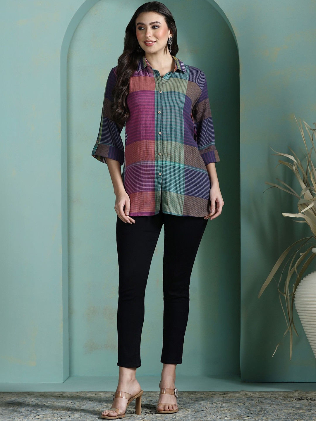 Shree Shirt Collar Tunic