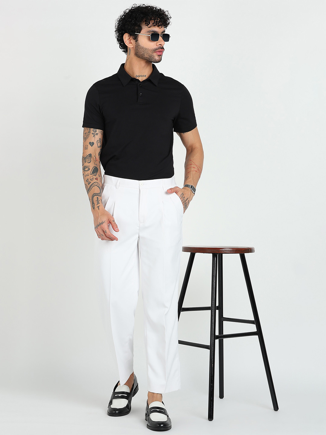 MANCREW Men Relaxed Wrinkle Free Pleated Korean Pans