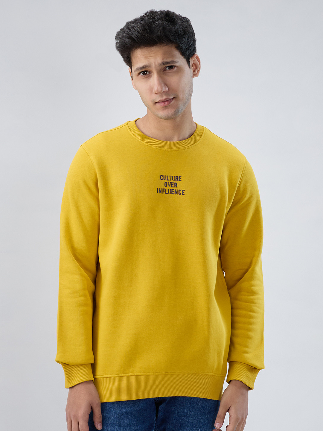 SPYKAR Round Neck Cotton Sweatshirt