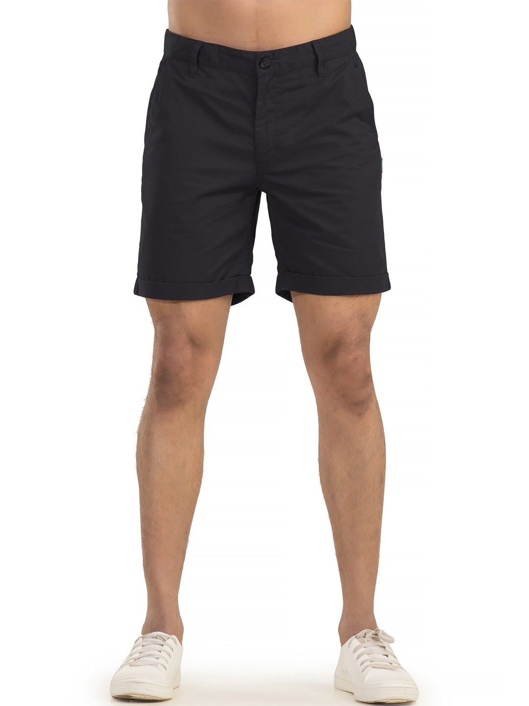 BELANO Men Cotton Navy Casual Shorts