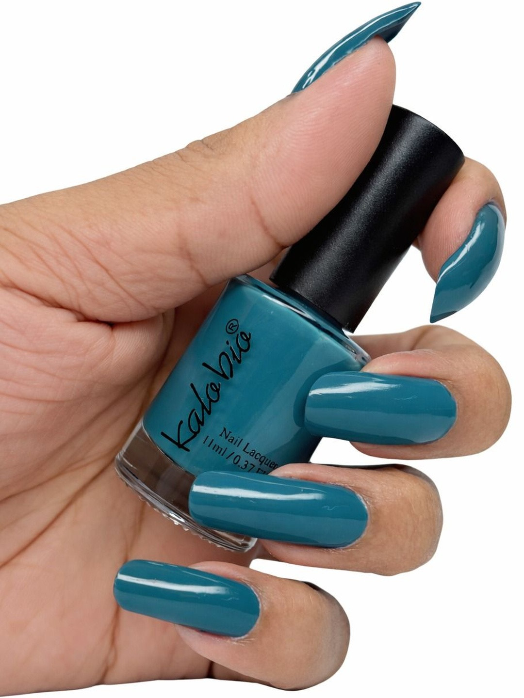 Kalobio Long Wear Pastel Nail Polish- Dark Cyan KPS23 - 11 ml