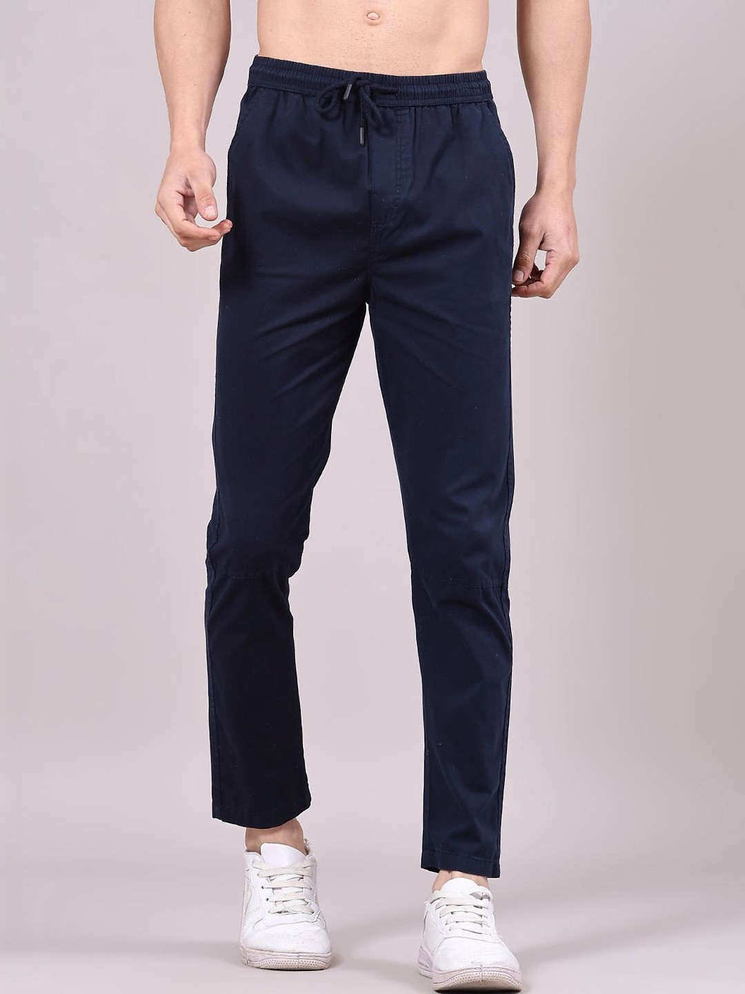 V-Mart Men Solid Twill Woven Track Pants