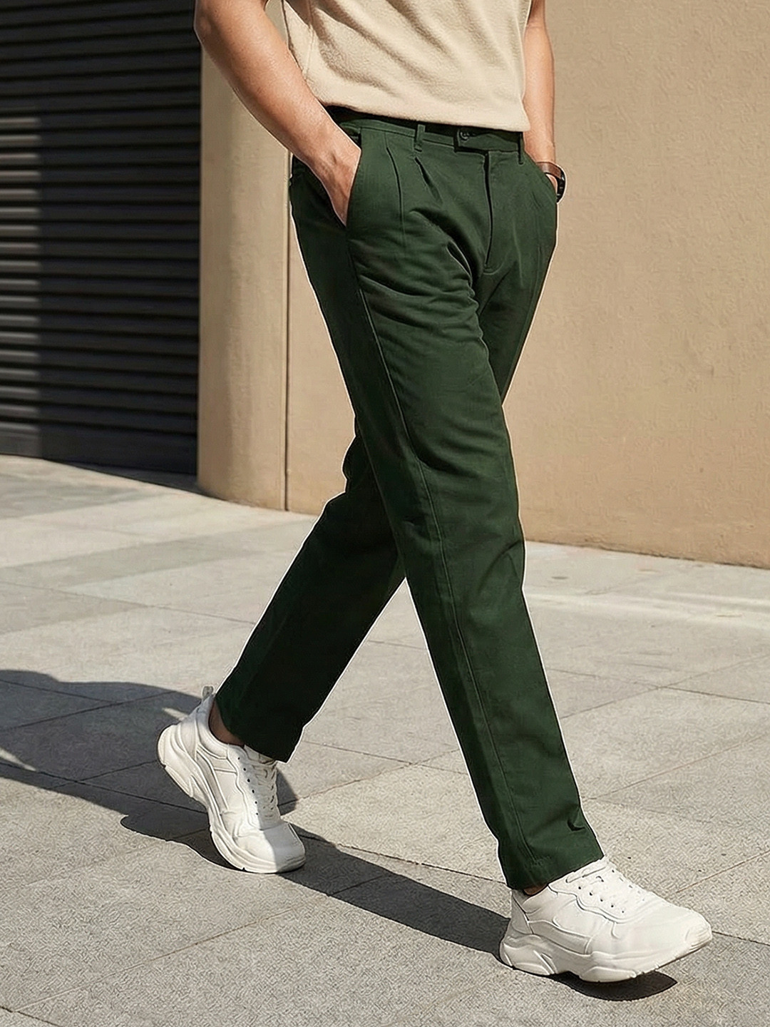 Mr Bowerbird Men Elephant Ankle Pleated Trousers