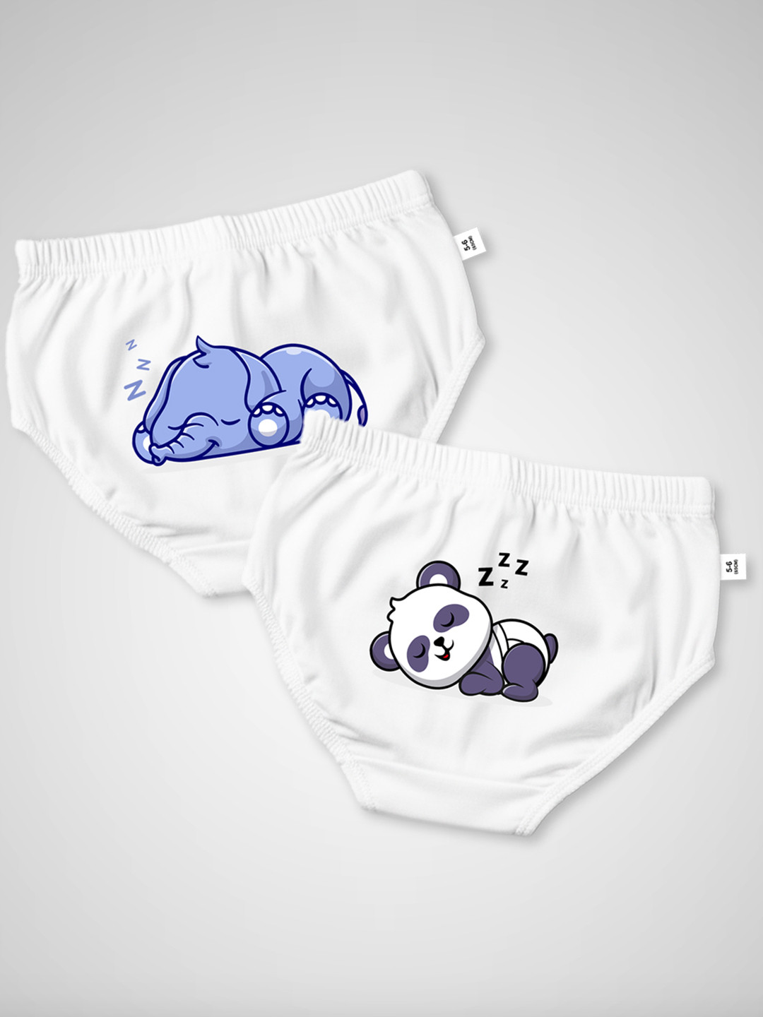 DOODLEBERRY Boys Pack of 2 Printed Anti Microbial Cotton Briefs