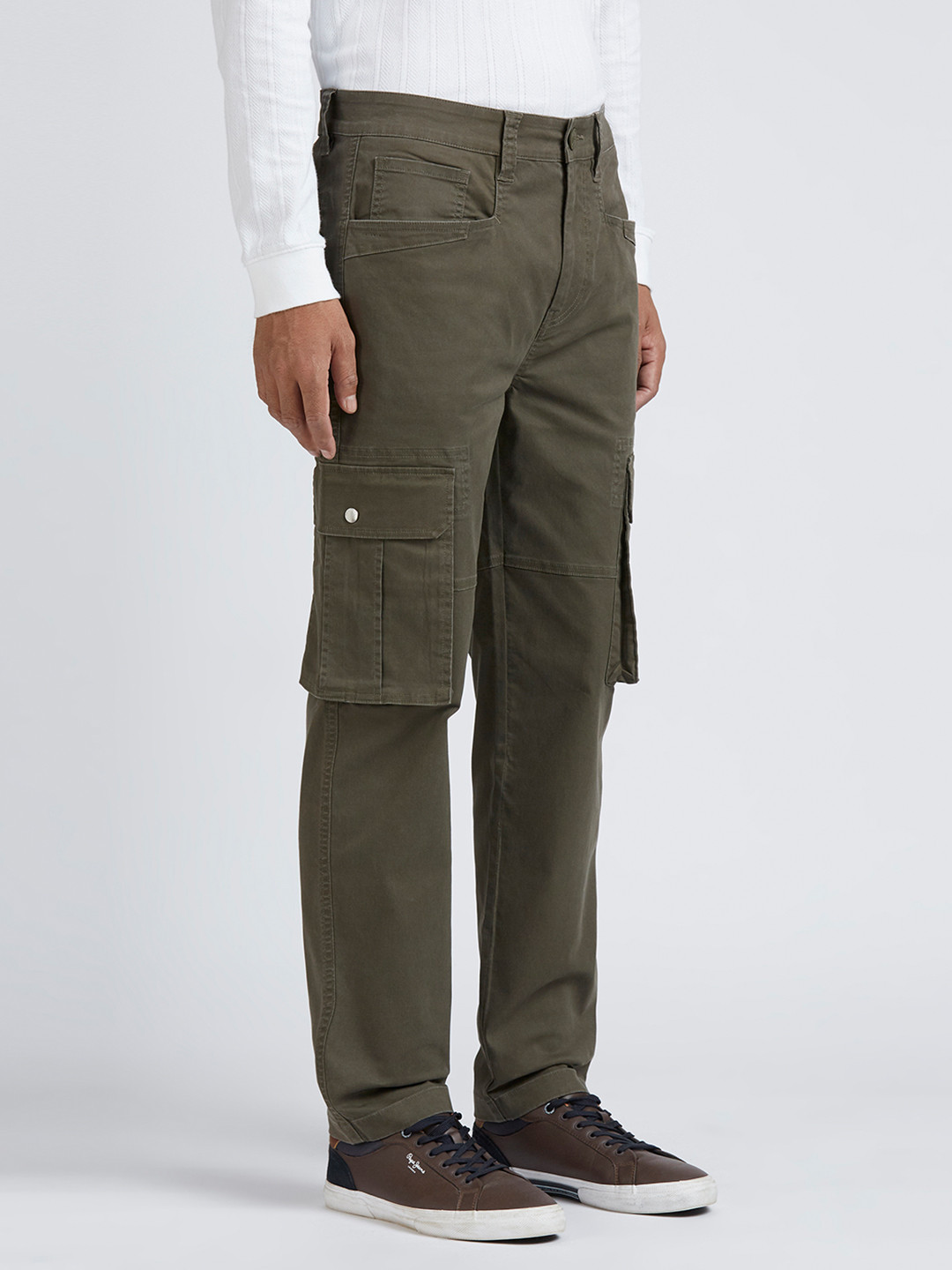 Pepe Jeans Men Slim Fit Cargos Trousers