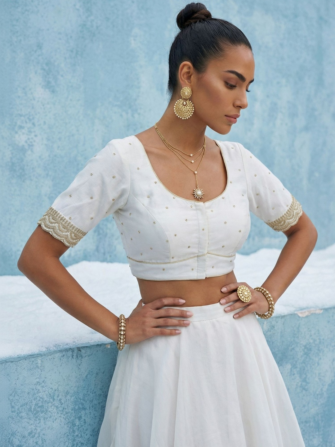 Aanyor Embellished Saree Blouse