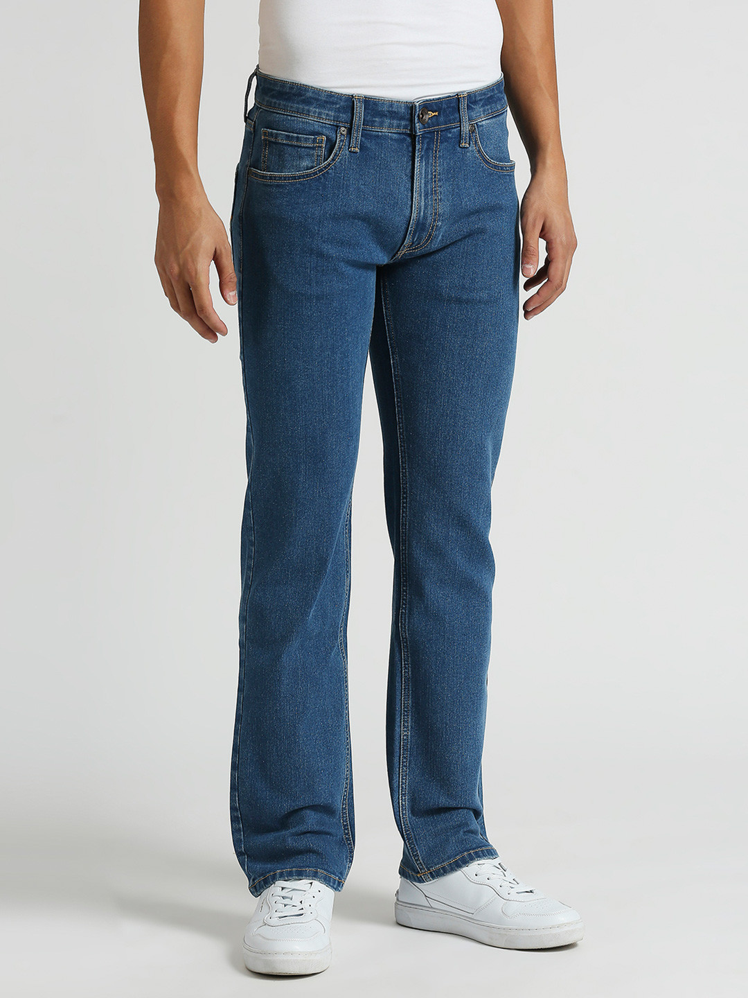 Pepe Jeans Men Holborne Straight Fit Clean Look Stretchable Jeans