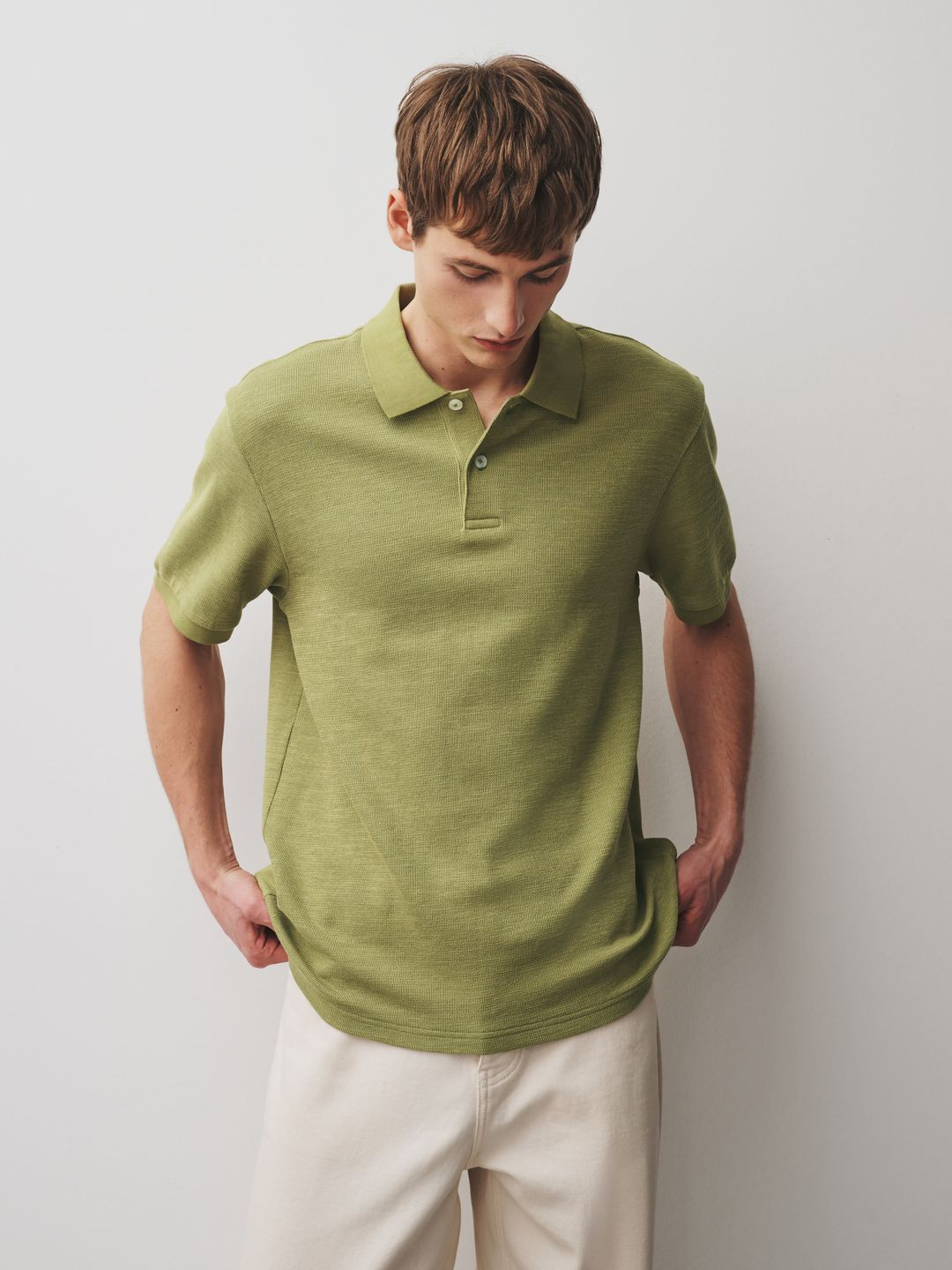 NEXT Polo Collar Pure Cotton T-shirt