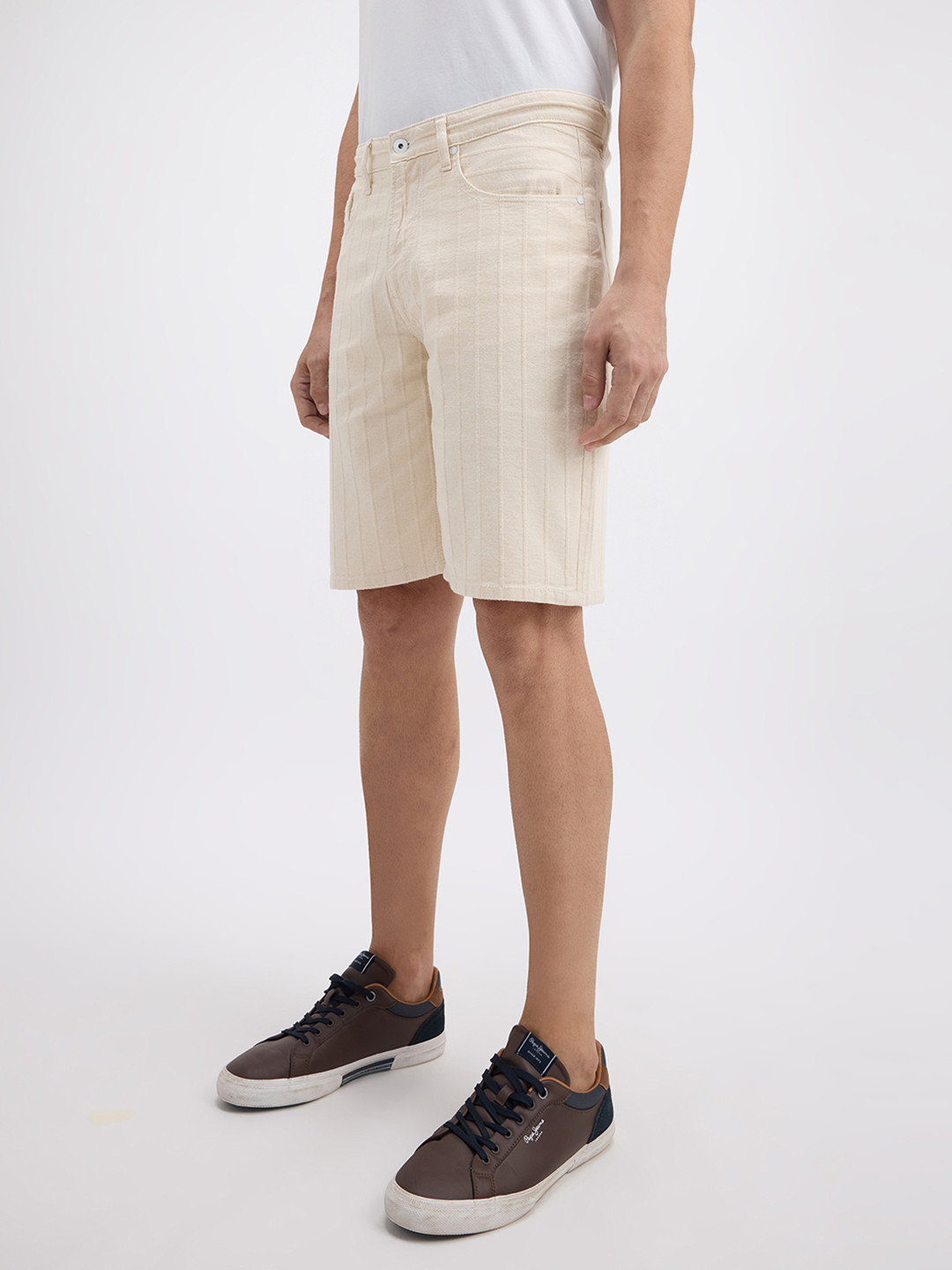 Pepe Jeans Men Pure Cotton Regular Fit Denim Shorts