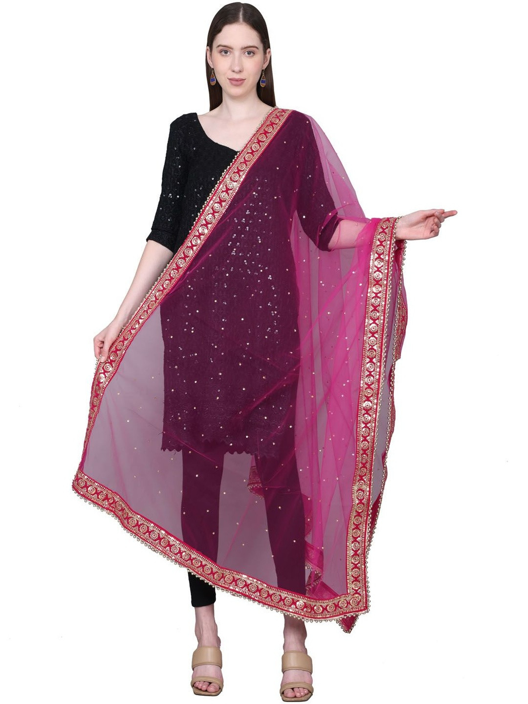Way2Like Embroidered Dupatta