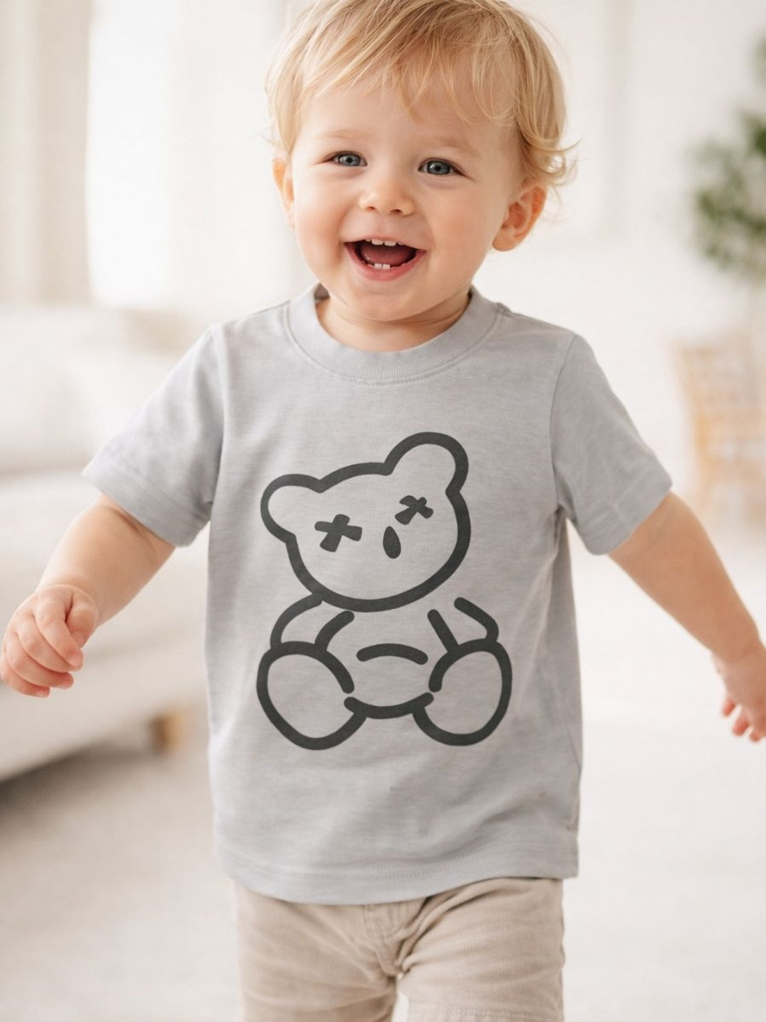 BabyZone Kids Unisex Teddy Cotton Tshirts