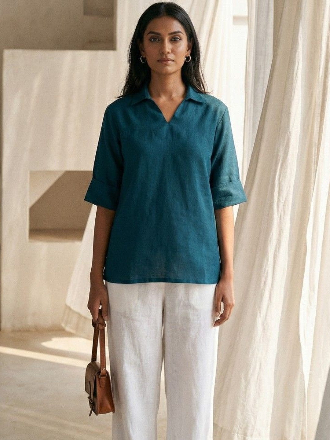 dhaaga Linen Top