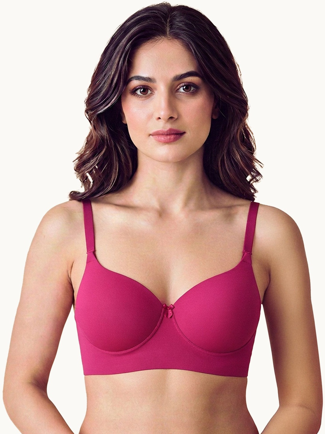 Tweens Cotton Non-wired Push-Up Bonded Bra Level-3 Padding with 3/4th Coverage