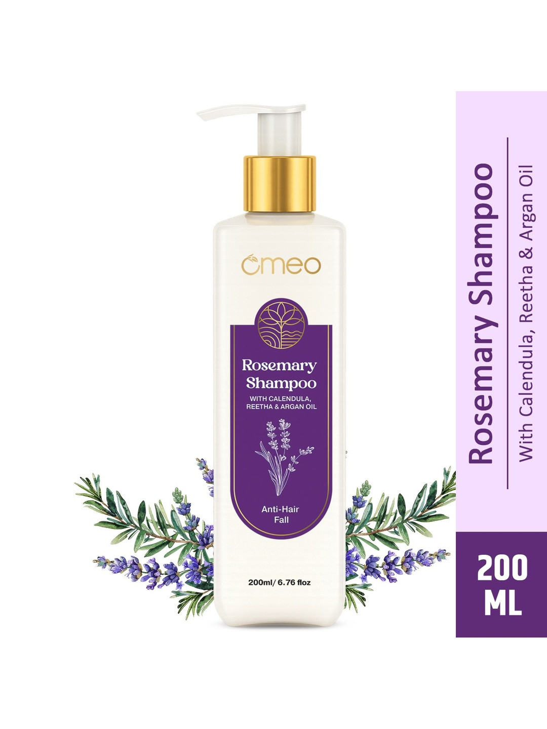 Omeo Rosemary Anti-Hair Fall Shampoo With Argan Oil - 200 ml